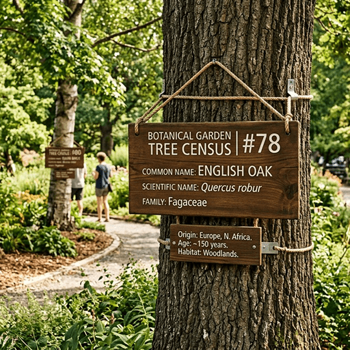 Botanical tree census